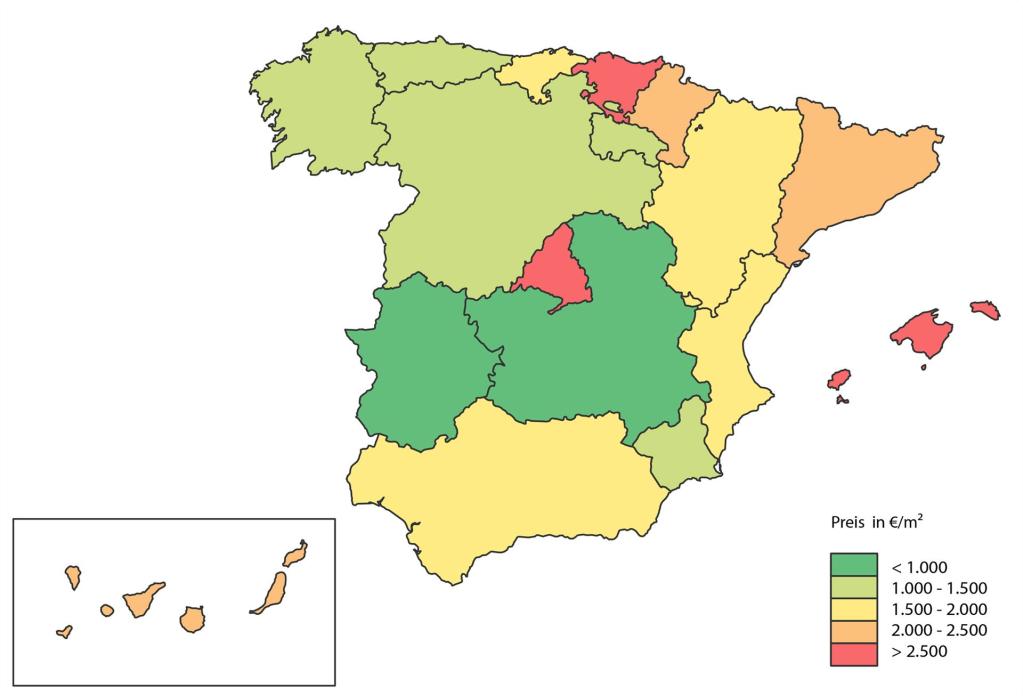 Interaktive Karte Spanien Preise farbig-2023
